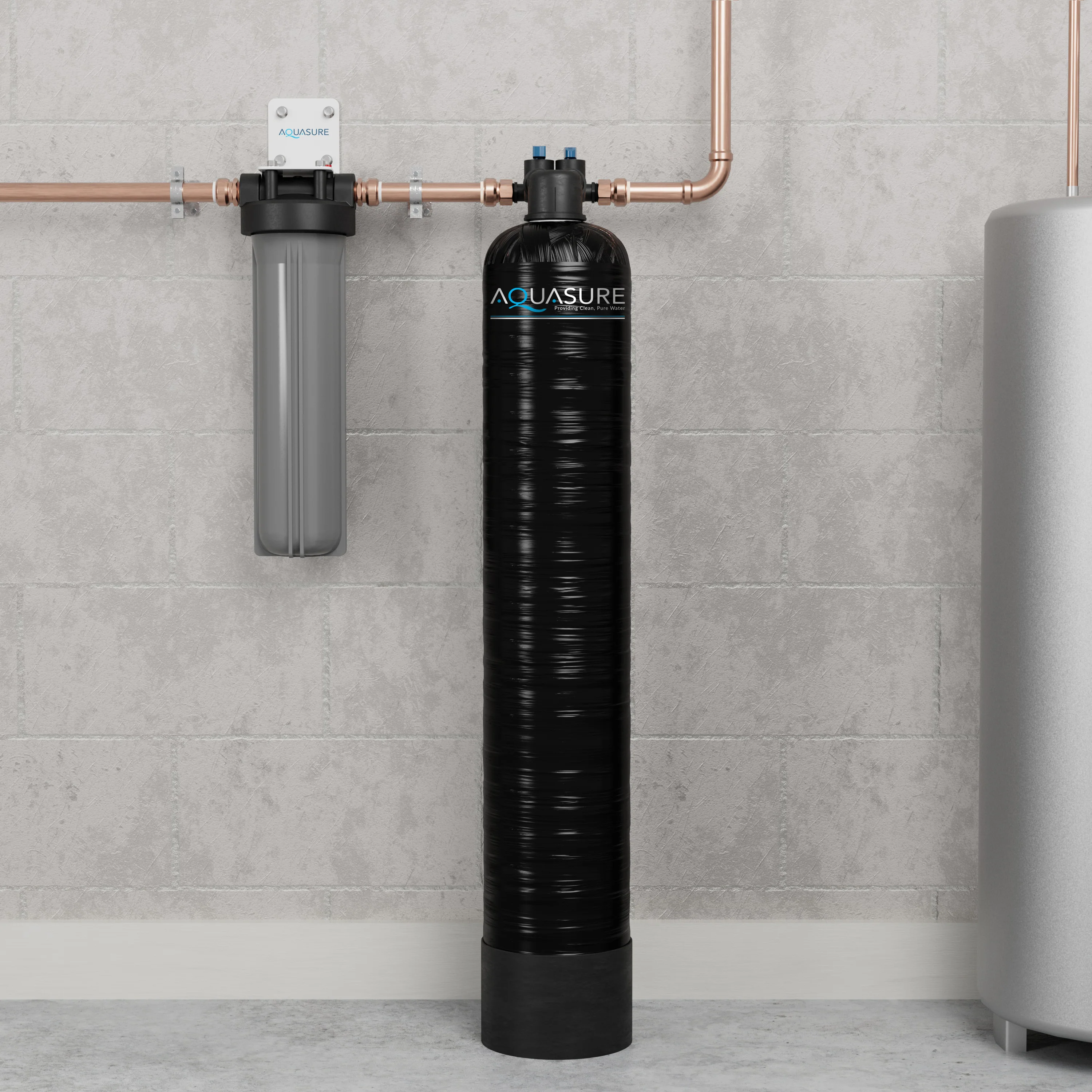 Serene Series | 10 GPM Whole House Salt-Free Water Conditioning/Softening System with Triple Purpose Pre-Filter - Image 2