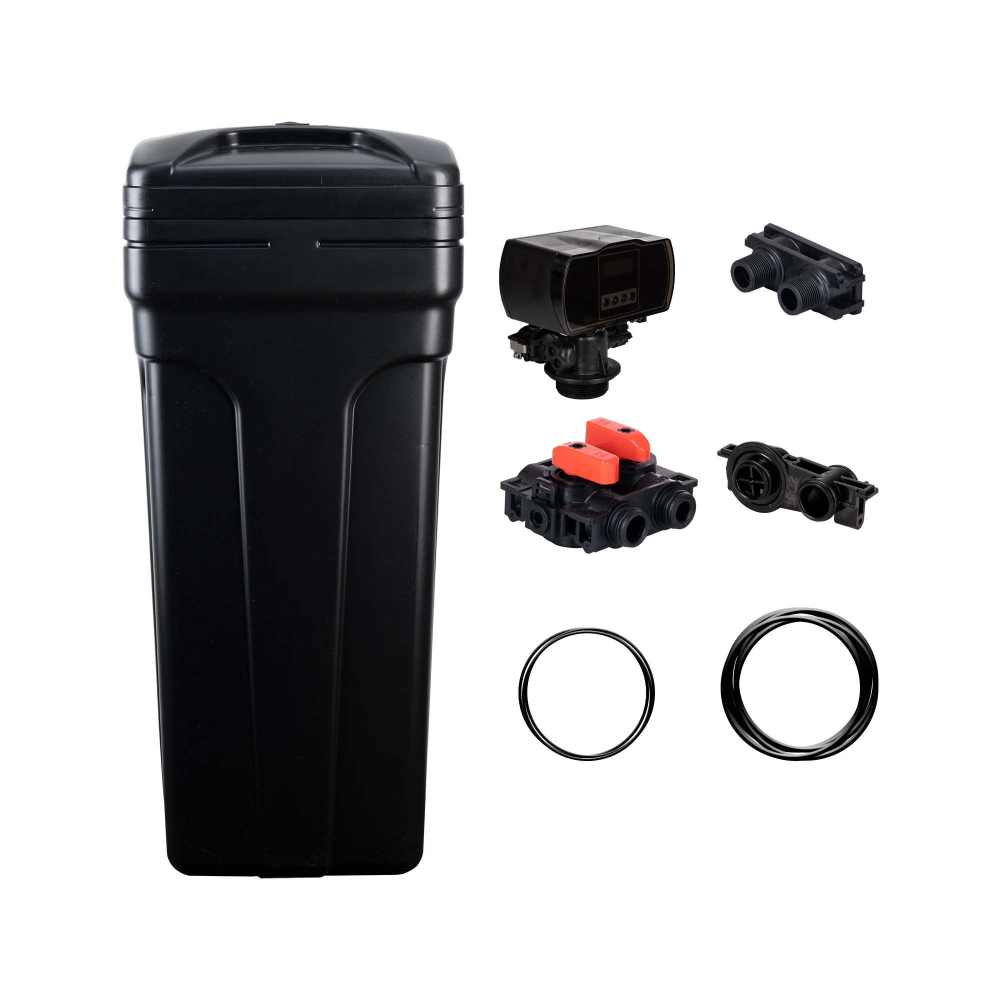 Aquasure Water Softener Brine Tank with Digital Control Head and Accessories