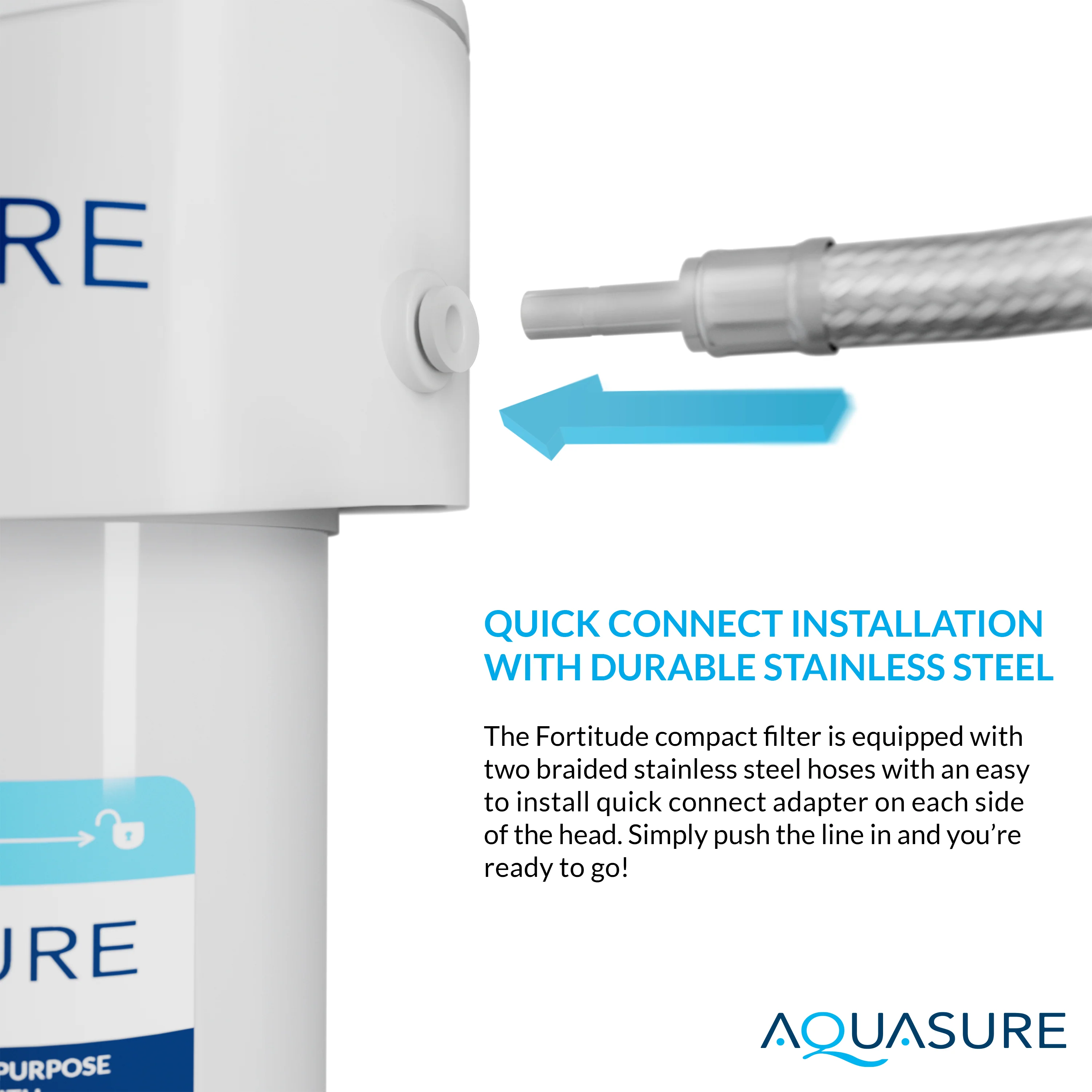 Fortitude Compact | Multi-Purpose Under Sink Water Filter System with Carbon/KDF Media - Image 3