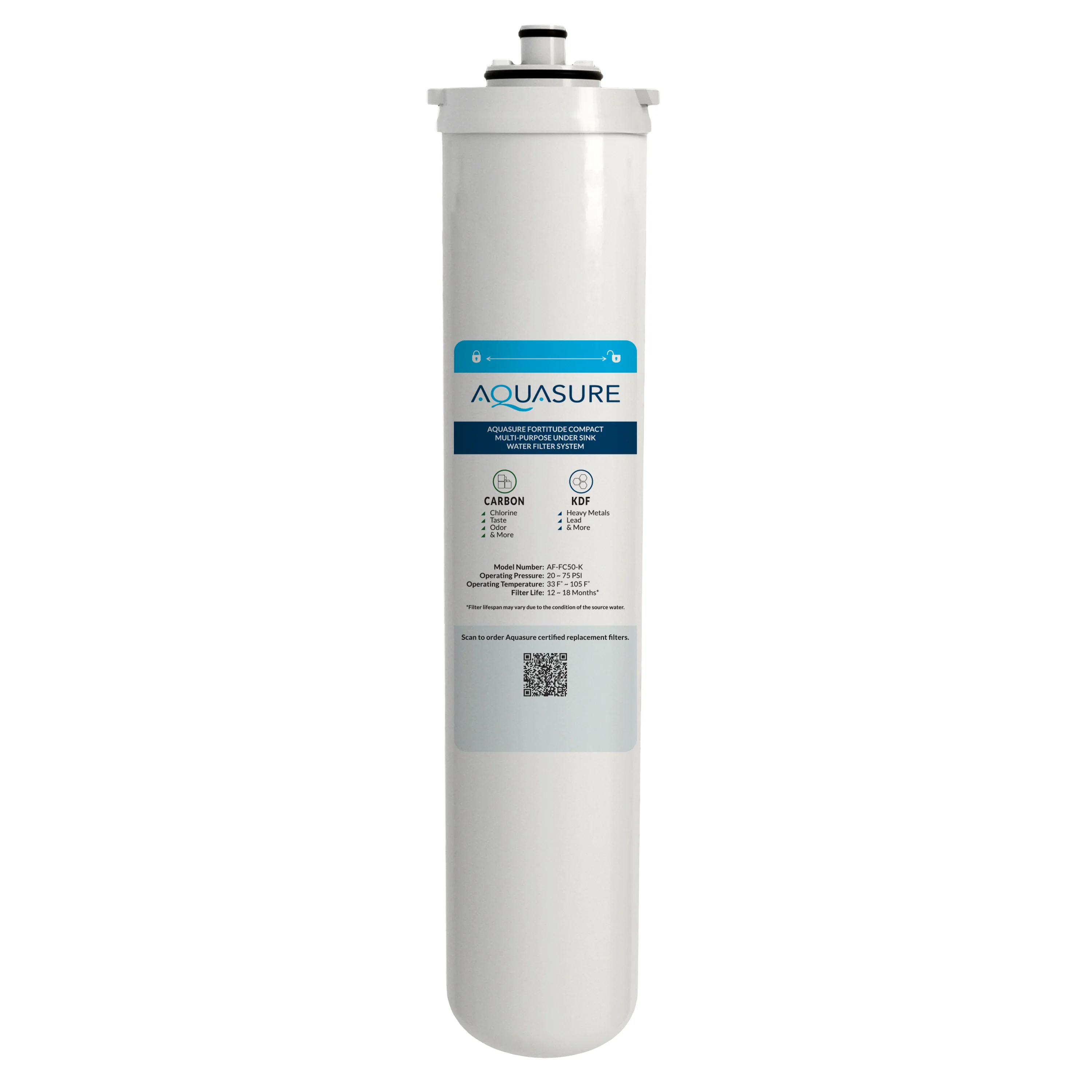 Fortitude Compact | Replacement Filter with Carbon/KDF media