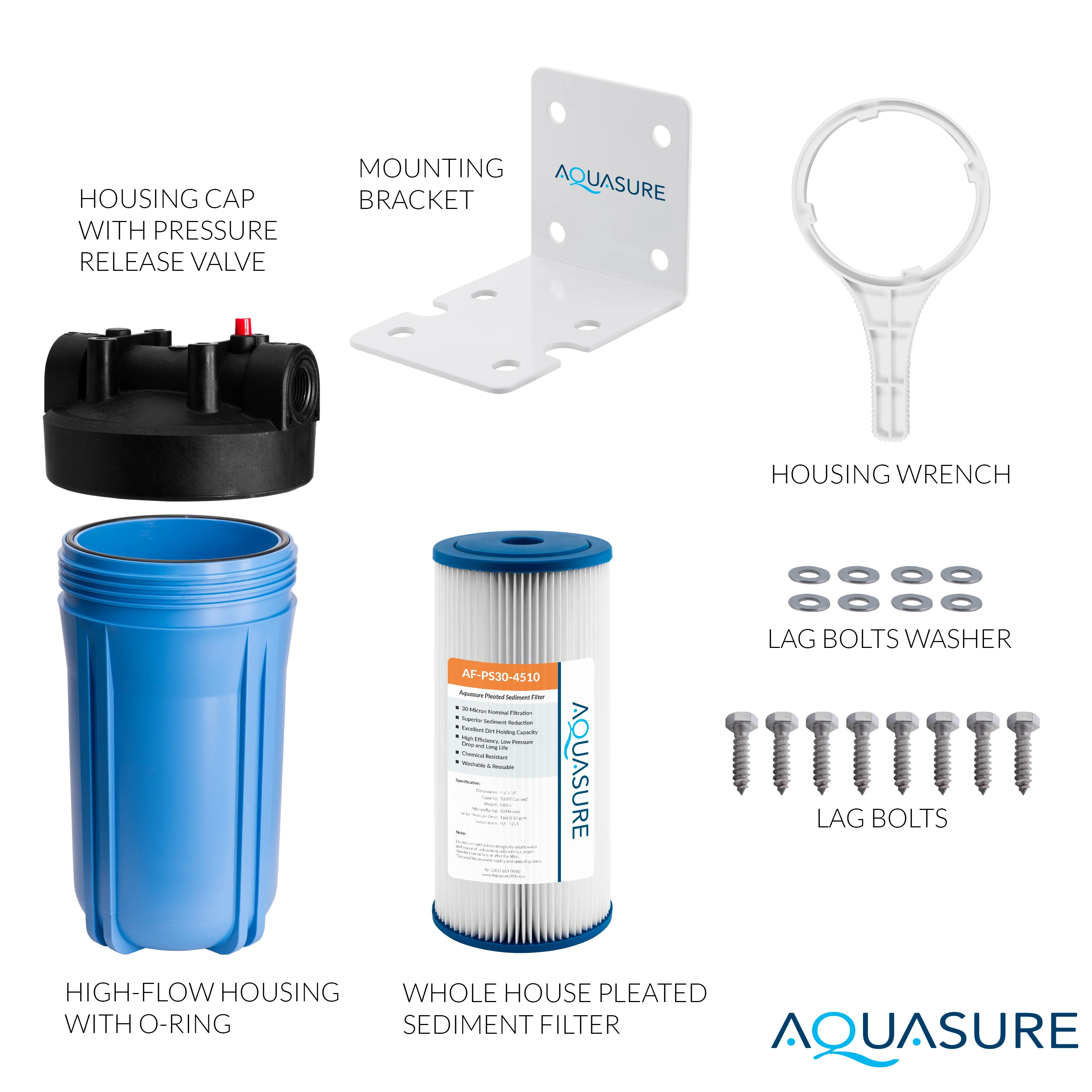 Fortitude V Series | 10" Whole House Pleated Sediment Filter - 30 Micron - Image 4