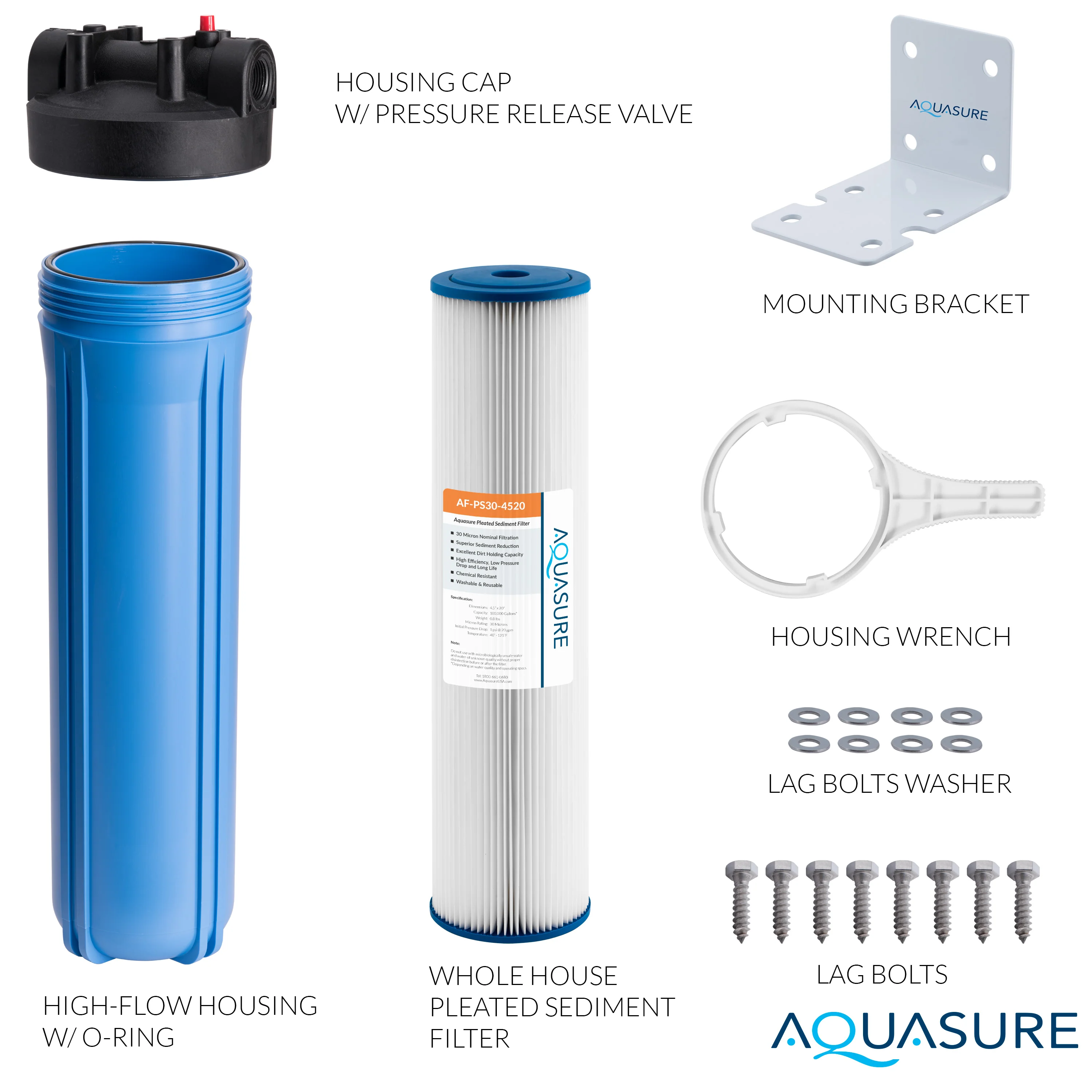 Fortitude V Series | 20" Whole House Pleated Sediment Filter - 30 Micron - Image 4