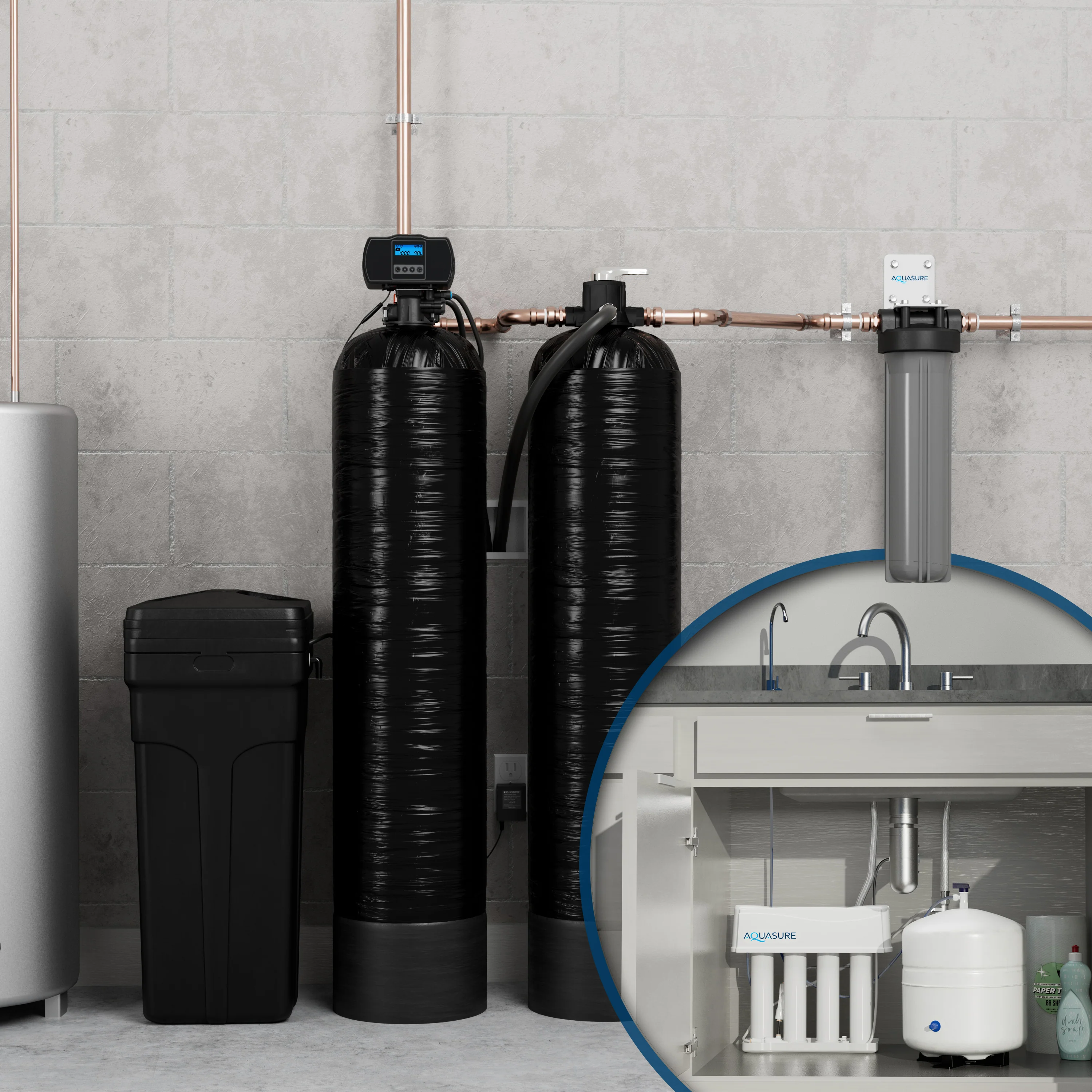 Signature Elite Series 64K: Premium Whole House Water Treatment - 75 GPD Reverse Osmosis (RO) System - Image 2